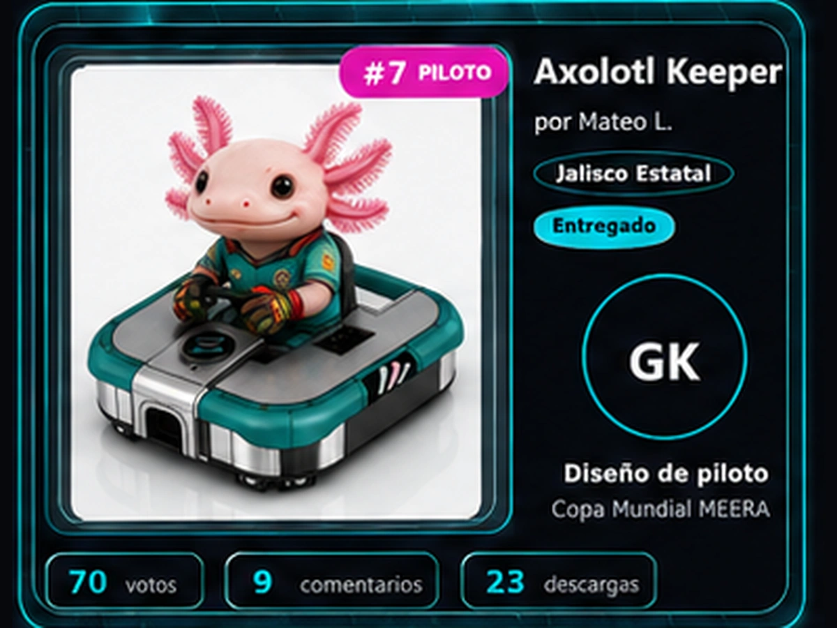 Entrega Axolotl Keeper para la Copa Mundial MEERA Jalisco